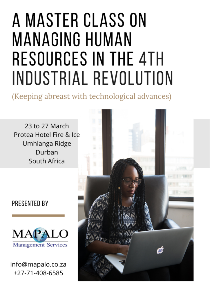 Cover A Master Class On Managing Human Resources In The 4 Th Industrial Revolution 724x1024